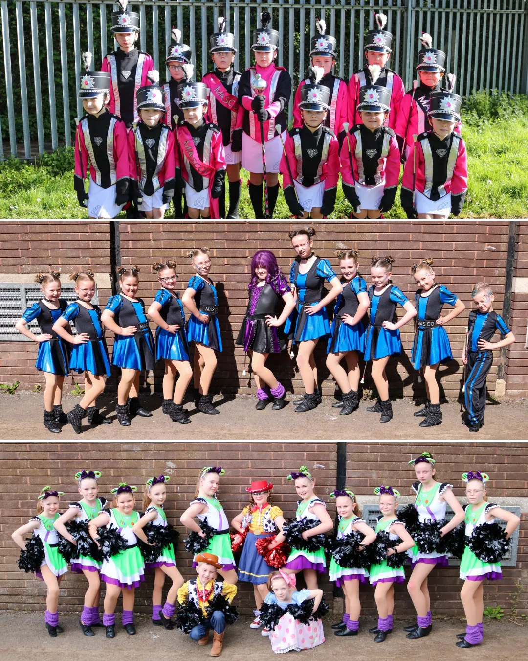 Diamond Twirlers Tinies squad